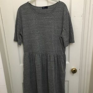 Gray GAP midi dress with pockets (XL)